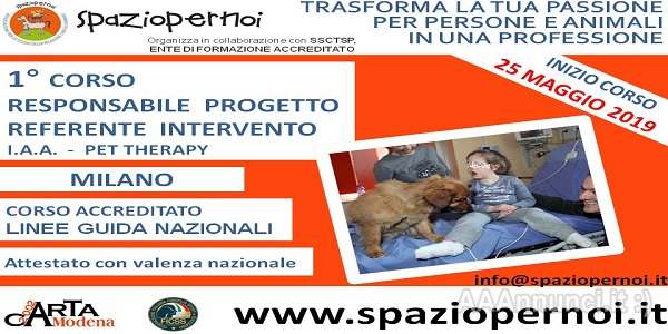 CORSO BASE RESPONSABILE PROGETTO IAA PET THERAPY