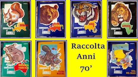 Raccolta anni '70 Malipiero Conoscere gli animali n. 7 volumi