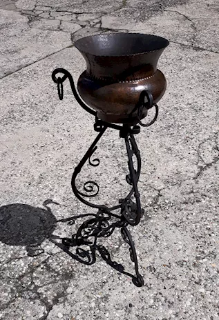 Porta vaso e vaso