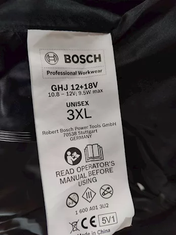 Giacca riscaldabile Bosch GHJ12+18V nuova - Anteprima 4