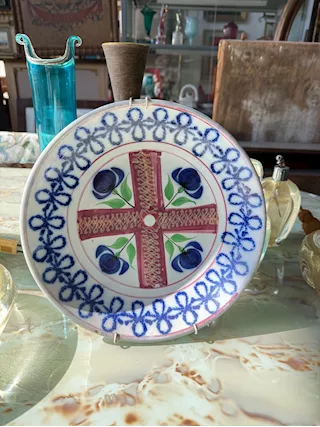 Antico piatto in maiolica, ottimo stato - Foto 4