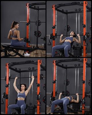 Stazione Multifunzionale MAC2 con Dual Pulley, Smith Machine Attrezzi Bodybuilding - Foto 5