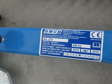 Traversa Solleva Motori per officina usata, marca OMCN - Foto 2