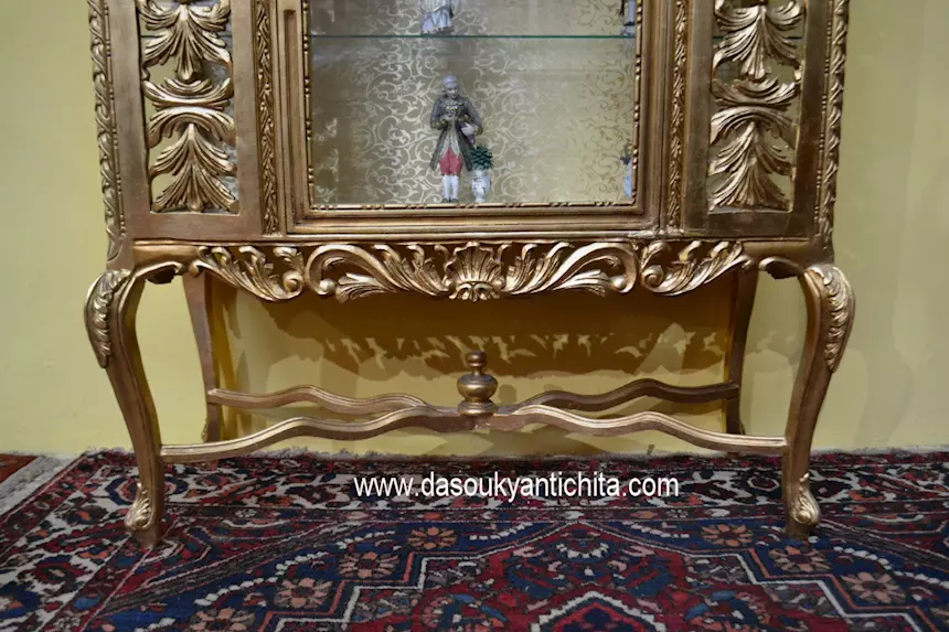 Cristalliera dorata stile barocco Luigi XV - Foto 7