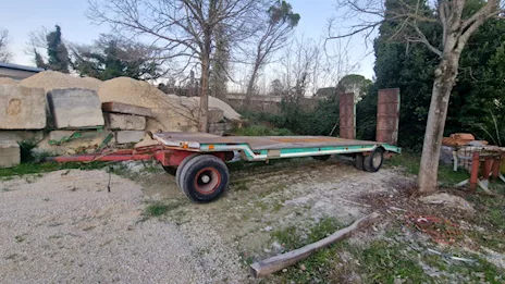 Rimorchio 2 assi CTC rampe a molla