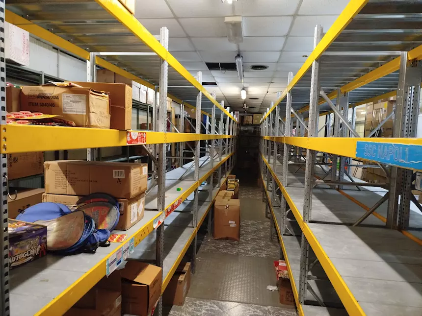 Scaffalatura da deposito