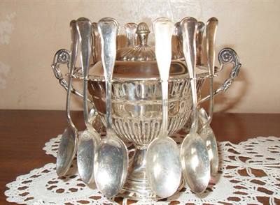Zuccheriera d'argento anni 50