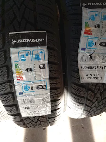 Per Smart 450-451treno gomme nuove Dunlop