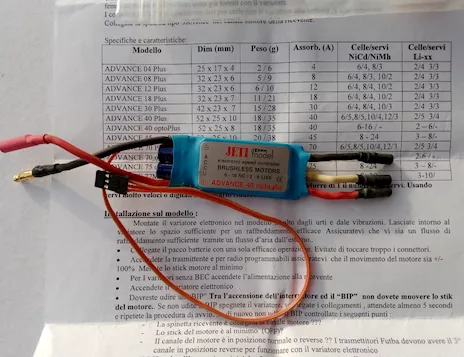 Variatore regolatore JETI ADVANCE 40 Opto Plus - Foto 2