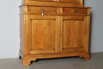 Antica credenza doppio corpo Toscana pioppo massello - Foto 2