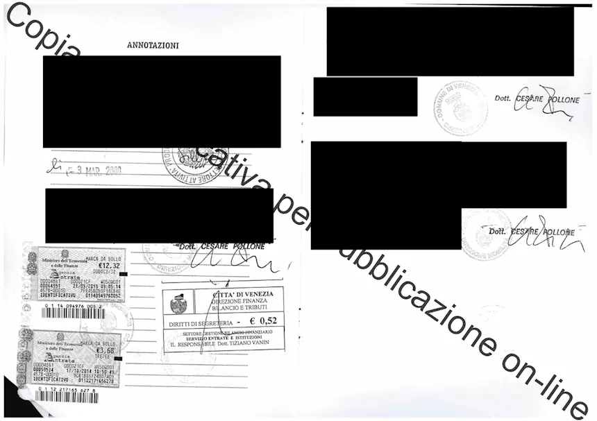 Foto 5Licenza N.C.C. Comune di Venezia