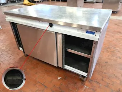 Tavolo inox armadiato a isola usato - Foto 2