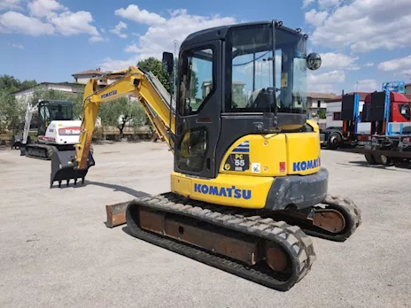 Miniescavatore usato KOMATSU PC55MR-3 Anno 2016, tipologia girosagoma - Foto 3