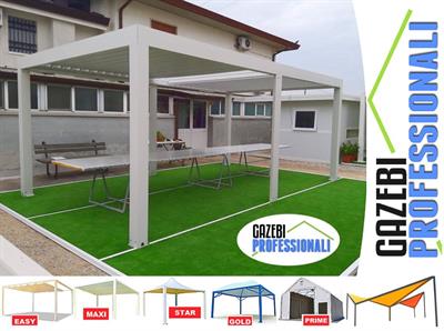 Bioclimatica 6x3,5 pergola gazebo dehor lamelle bar tettoia, colore bianco - Foto 2